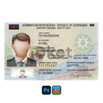 Azerbaijan ID Card PSD Template