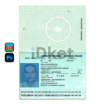 Azerbaijan Passport PSD Template