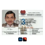 Papua New Guinea Driver License PSD Template