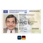 Germany ID Card PSD Template