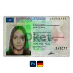 Germany ID Card PSD Template