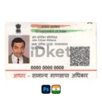 India ID Card PSD Template