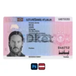 Latvia Residence Permit PSD Template