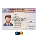Moldova ID Card PSD Template