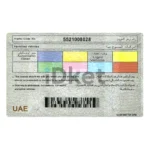 United Arab Emirates (UAE) Driver License PSD Template - Image 2