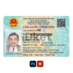 Vietnam ID Card PSD Template