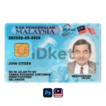 Malaysia ID Card PSD Template