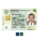 Pakistan ID Card PSD Template