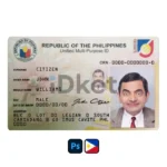 Philippines ID Card PSD Template