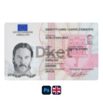 United kingdom (UK) ID Card PSD Template